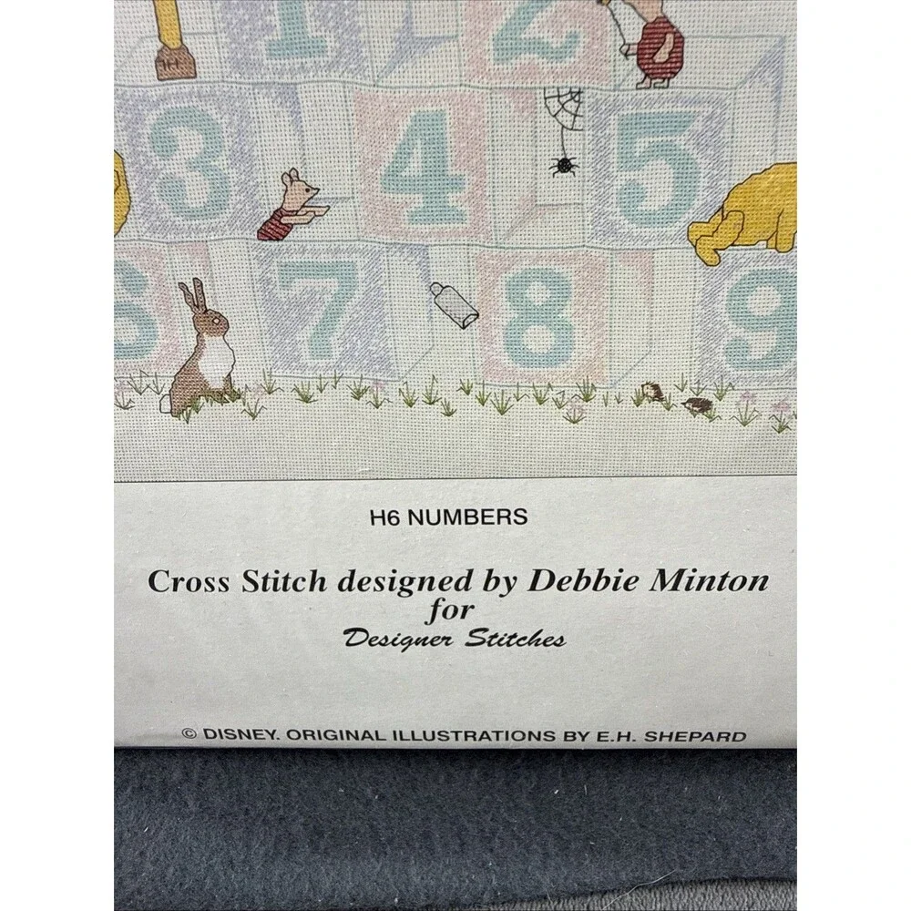Vintage Disney Winnie The Pooh Numbers Counted Cross Stitch Kit Debbie Minton